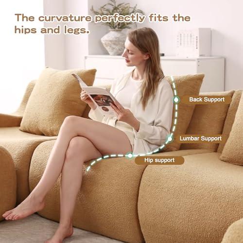 【並行輸入品】 Nicecmft Oversized Modular Couches， 148 Inch Sectional Boneless_4