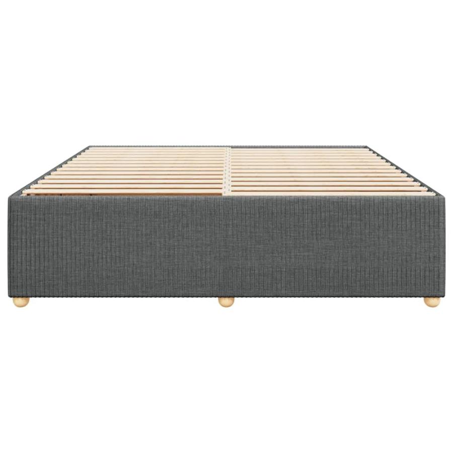 【並行輸入品】 QZZCED Dark Grey King Fabric Bed Frame with Premium Construction_9