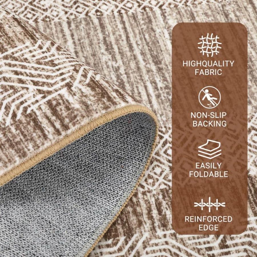 【並行輸入品】 Boho Beachside Design 3D Aesthetics Beige White Blue Ocean Rugs_9