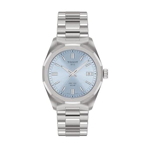 【並行輸入品】 Tissot PRC 100 Solar, Blue DIal, 34mm Watch for Women, Stainlessの画像