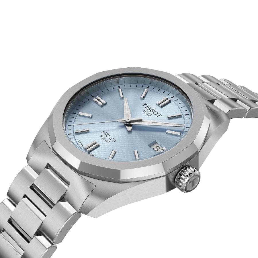 【並行輸入品】 Tissot PRC 100 Solar, Blue DIal, 34mm Watch for Women, Stainlessの画像