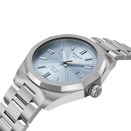 【並行輸入品】 Tissot PRC 100 Solar, Blue DIal, 34mm Watch for Women, Stainlessの画像