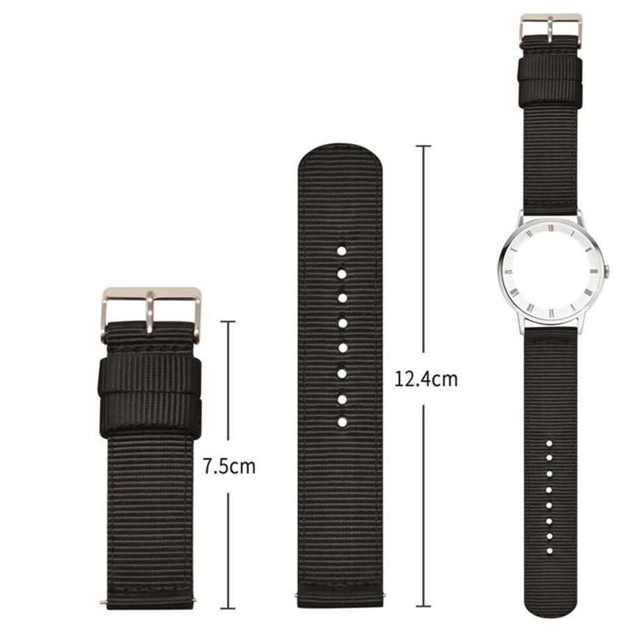【並行輸入品】 BCBKFAECTG Quick release Nylon Watch Strap, Universal For Men Anの画像
