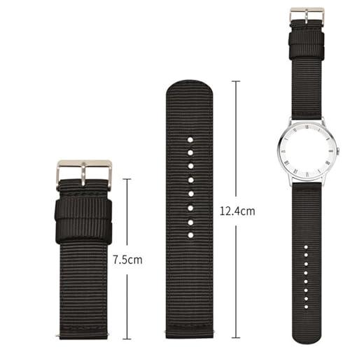 【並行輸入品】 BCBKFAECTG Quick release Nylon Watch Strap, Universal For Men Anの画像