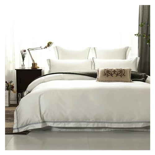 【並行輸入品】 DSDNPTV Luxury Egyptian Cotton Duvet Cover Fitted Bed Sheet Prem_1