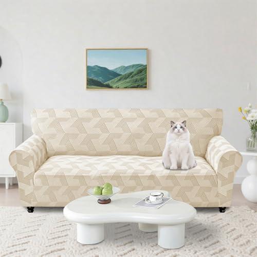 【並行輸入品】 DEZYPZAM Stretch Couch Cover for 1/2/3/4 Cushion Couch | Jacquar