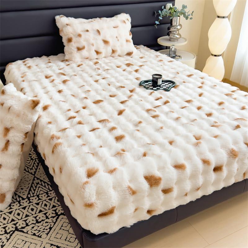 【並行輸入品】 Thickened Milk Velvet Bedspread Single Piece Winter Warmth Velve_4