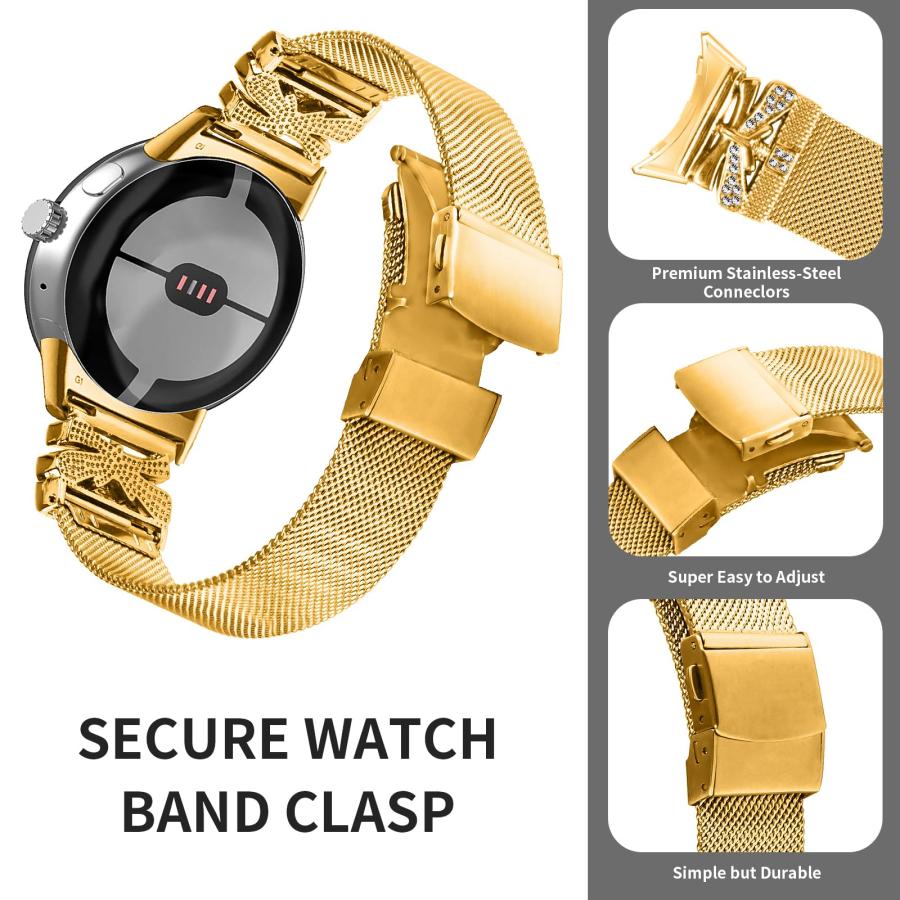 【並行輸入品】 FoundEast Compatible with Google Pixel Watch 4 45mm Metal Band,の画像