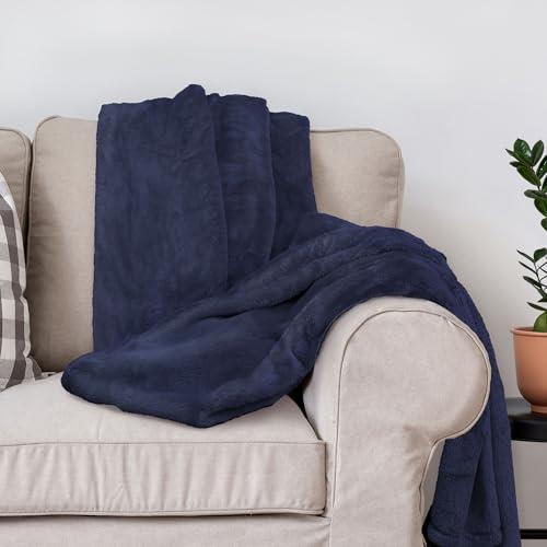 【並行輸入品】 DEZ FURNISHINGS Ultra Soft Plush Fleece Throw Blanket， Double Si_7