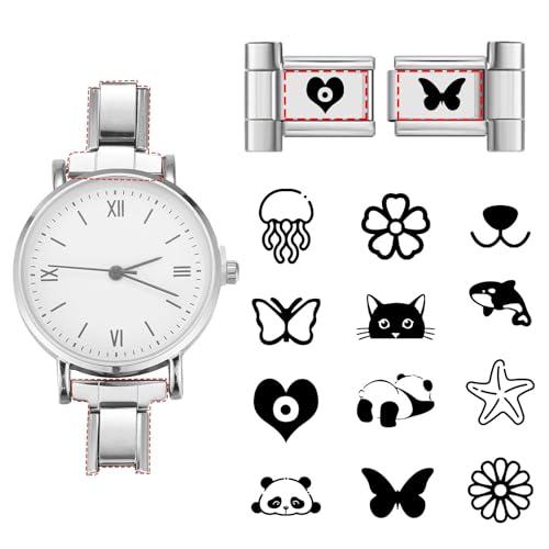【並行輸入品】 papasgix Custom Italian Charm Watch Connector, Custom Watch Bandの画像