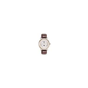 【並行輸入品】Stauer Guilloche 精密クロノグラフウォッチ ステンレススチール 本革バンド クォーツムーブメント サンムーンフェイの画像
