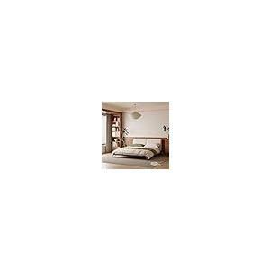 【並行輸入品】 Lartis Platform Bed Frame， King Size Bed Frame， with Corduroy Fa_5