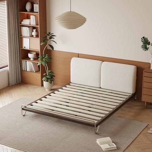 【並行輸入品】 Lartis Platform Bed Frame， King Size Bed Frame， with Corduroy Fa_7