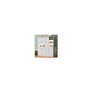 【並行輸入品】 SOFTSEA Twin Size Horizontal Murphy Bed with Bookcase, LED Lightの画像
