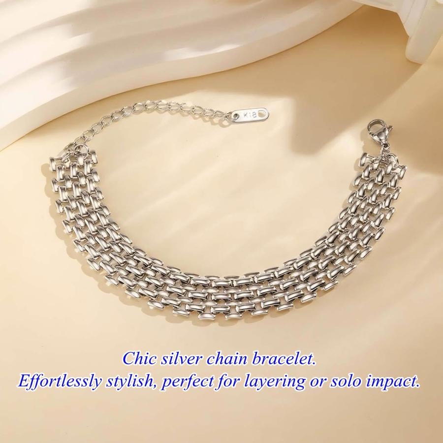【並行輸入品】 Stainless Steel Mesh Watch Band Bracelet & Necklace, Gold and Siの画像