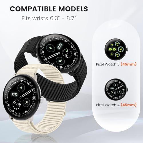 【並行輸入品】BandRain ナイロンループスポーツバンド Google Pixel Watch 4/3/2/1 45mm 41mmバンドに対_4