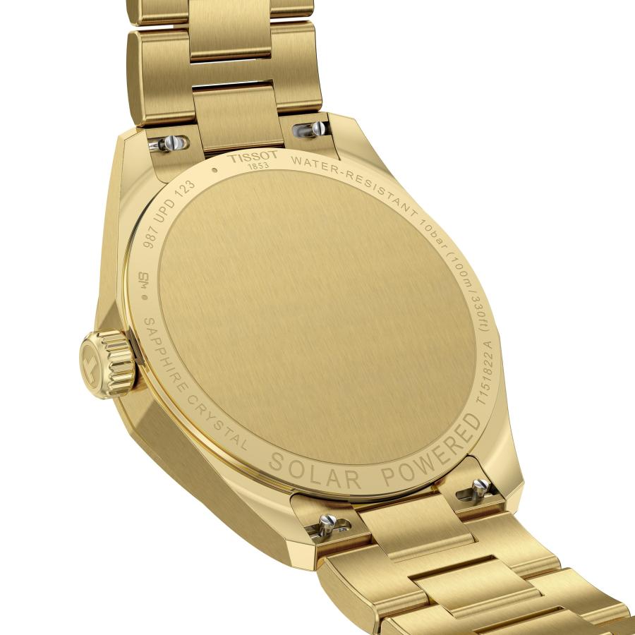 【並行輸入品】 Tissot PRC 100 Solar, Gold PVD Dial, 34mm Watch for Women, Stainの画像