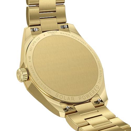 【並行輸入品】 Tissot PRC 100 Solar, Gold PVD Dial, 34mm Watch for Women, Stainの画像