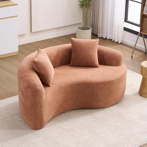 【並行輸入品】 Quorflax 66.9'' Modular Sectional Loveseat， Chenille Upholstered_1