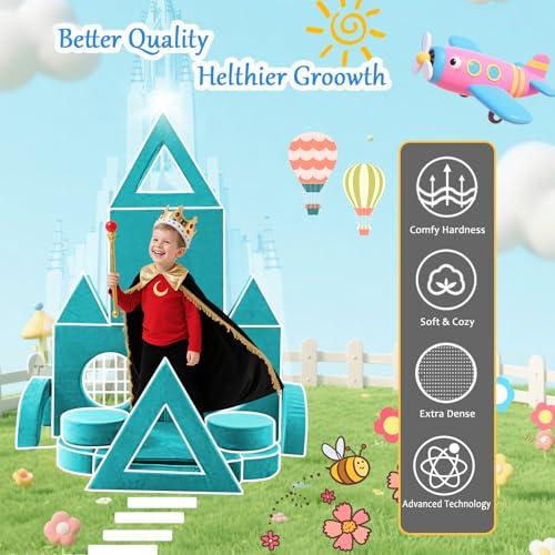【並行輸入品】 Modular Kids Play Couch Kids Couch for Playroom Bedroom DIY Cr_7