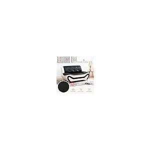 【並行輸入品】 Snuptor Leather Loveseat Sofa，60" Love Seat Couch for Living Roo_8