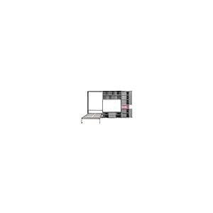 【並行輸入品】 Merax Twin Size Murphy Bed, Wooden Wall Muprhy Bed with TV Standの画像