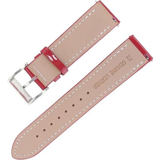 【並行輸入品】 Bascabeen Quick Release Leather Watch Band Replacement for Men Wの画像