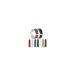 【並行輸入品】 Bascabeen Quick Release Leather Watch Band Replacement for Men Wの画像