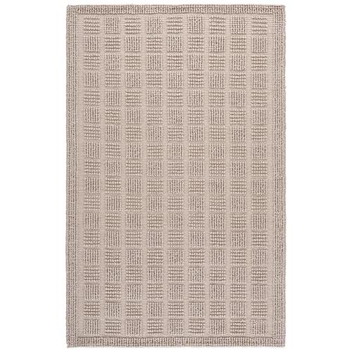 【並行輸入品】 SAFAVIEH Area Rug 4x6 Natura Collection Beige， Textured Desi