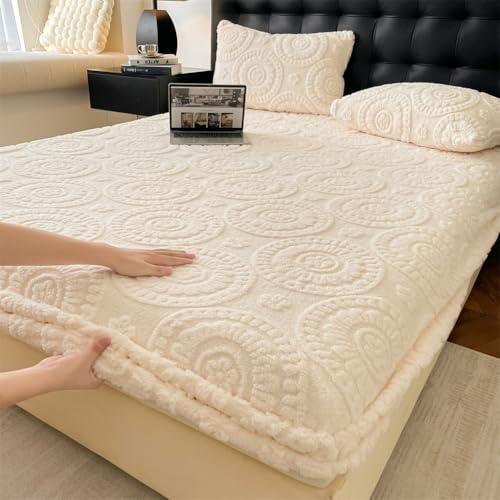 【並行輸入品】 Deep Fitted Sheet Queen(No Pillowcases) Winter Warm Thickened Pl_1