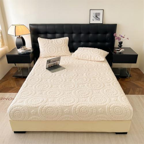 【並行輸入品】 Deep Fitted Sheet Queen(No Pillowcases) Winter Warm Thickened Pl_7