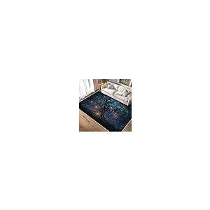 【並行輸入品】 Tree of Life Rug， Washable 3x5 Rug for Living Room， Mythology Fa_2