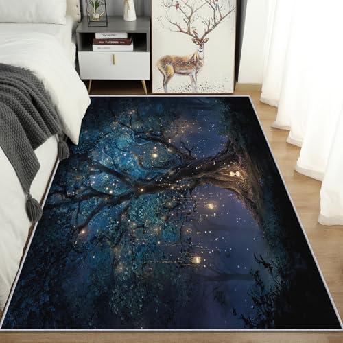 【並行輸入品】 Tree of Life Rug， Washable 3x5 Rug for Living Room， Mythology Fa_7