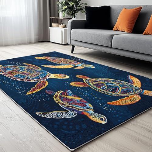 並行輸入品】 Machine Washable Area Rugs, Living Room 5 x 8 ft