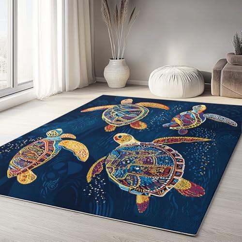並行輸入品】 Machine Washable Area Rugs, Living Room 5 x 8 ft