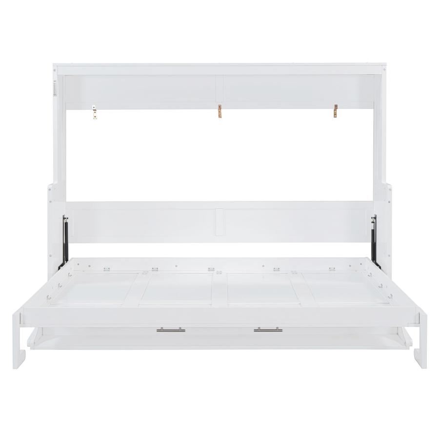 【並行輸入品】 Murphy Bed Queen Size with Desk,Solid Wood Hidden Wall Bed Cabinの画像