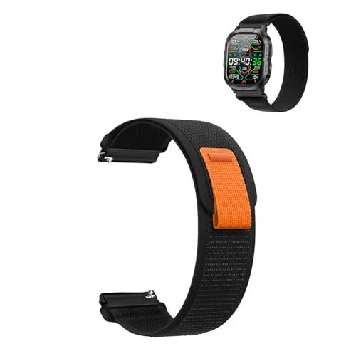 【並行輸入品】 YAJOJO Bands for TAEPOK P110 Smart Watch，Nylon Sport Wristband f