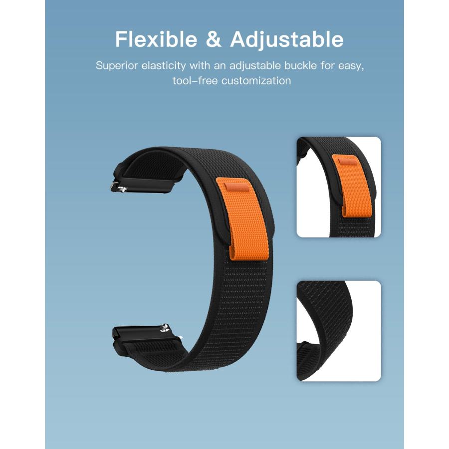 【並行輸入品】 YAJOJO Bands for TAEPOK P110 Smart Watch，Nylon Sport Wristband f