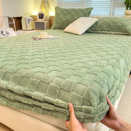 【並行輸入品】 Fitted Bed Sheets Deep Pocket Bed Sheet Queen Size Soft Winter W_7