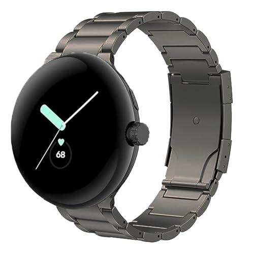 【並行輸入品】シンジング チタンバンド Google Pixel Watch 4/3 45mmバンド対応 チタンメタルストラップ Pixel Wの画像