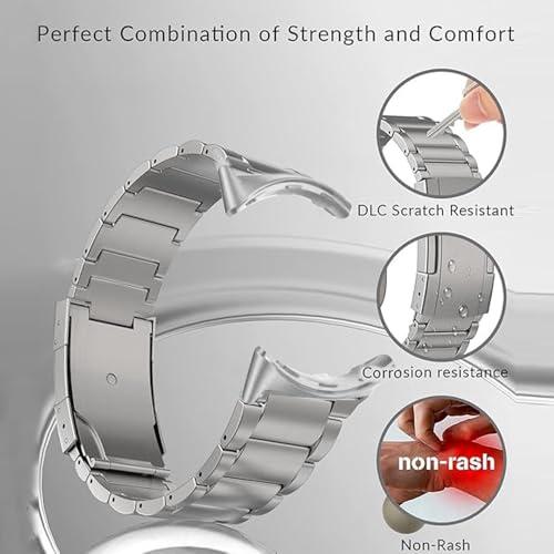 【並行輸入品】シンジング チタンバンド Google Pixel Watch 4/3 45mmバンド対応 チタンメタルストラップ Pixel Wの画像