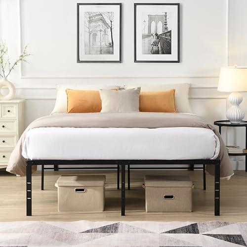 【並行輸入品】 Queen Size Bed Frame, Heavy Duty Metal Bed Frame, Quick & Easy Aの画像