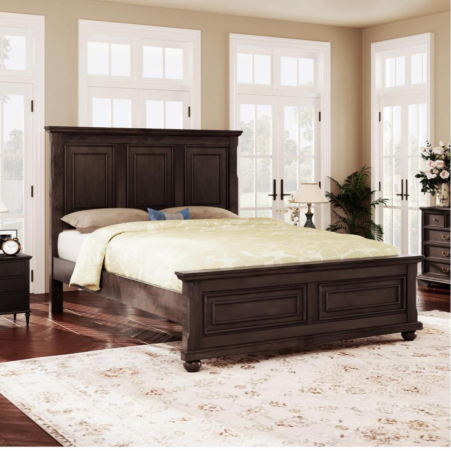 【並行輸入品】 Harper & Bright Designs Queen Size Wood Bed Frame， Traditional P_6