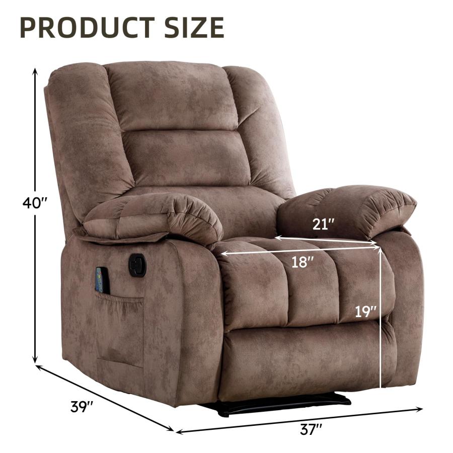【並行輸入品】 EBELLO Massage Recliner Chair with Vibration Massage and Heat， S_3