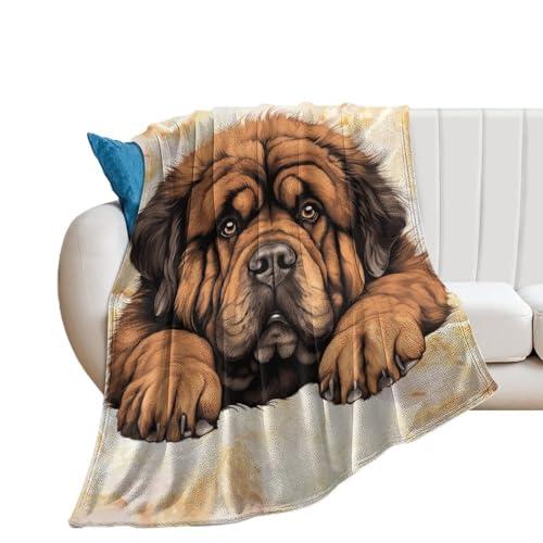 【並行輸入品】 Tibetan Mastiff Blanket， Throw Blanket for Flannel Blankets Ligh