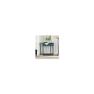 【並行輸入品】 YHAOWORKS Carved Console Table with 1 Drawer， Sofa Table with Op_2