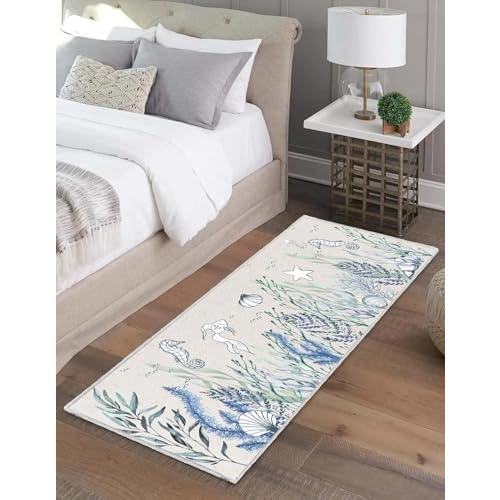 【並行輸入品】 LGGLOVELIN Seaside Area Rug， 1.3x7ft Runner Entryway Rug， Non Sl_7