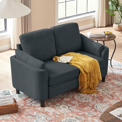 【並行輸入品】 Jarenie Small Loveseat Sofa，60" Modern Love Seat Couch with Back