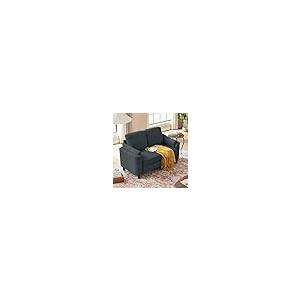 【並行輸入品】 Jarenie Small Loveseat Sofa，60" Modern Love Seat Couch with Back