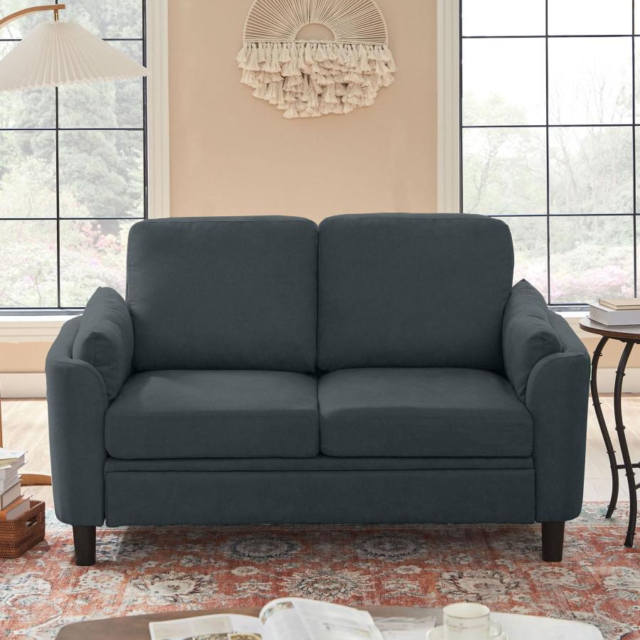 【並行輸入品】 Jarenie Small Loveseat Sofa，60" Modern Love Seat Couch with Back